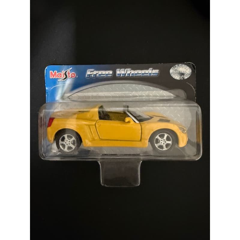 Miniatura Opel Speedster Amarela 2001 Maisto 1:35 Raro Lacrado