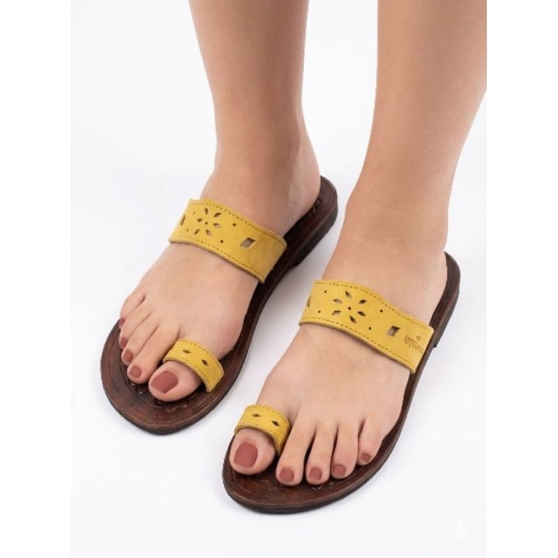chinelo de couro legítimo artesanal