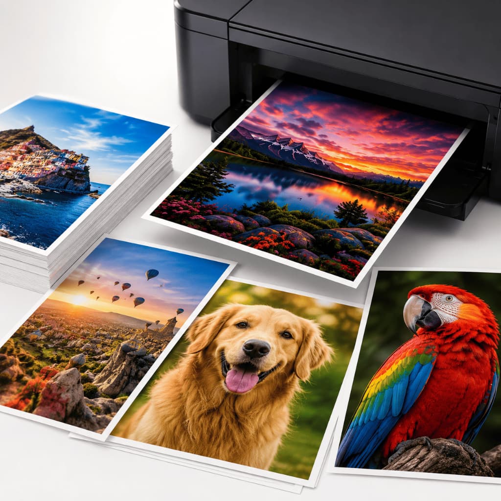 Impressão de foto Colorida A4 em Papel Fotográfico Glossy Alta Qualidade