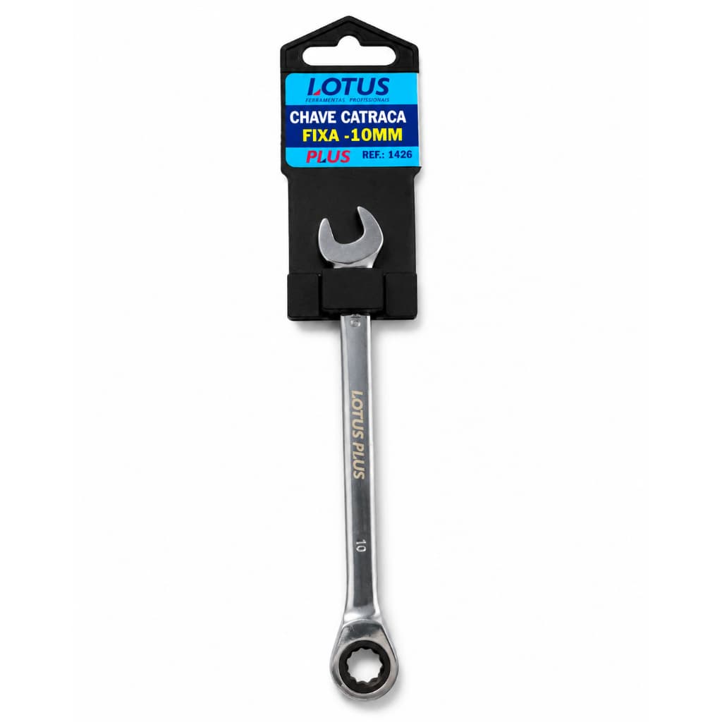 Chave Catraca Fixa 10mm Aço Cromo Vanádio-LOTUS
