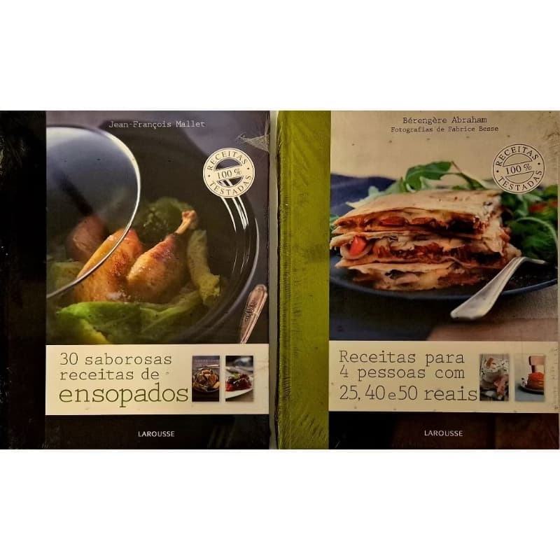 Kit 2 Livros Receitas: Ensopados e Receitas para 4 Pessoas - Coleção Receitas 100% Testadas