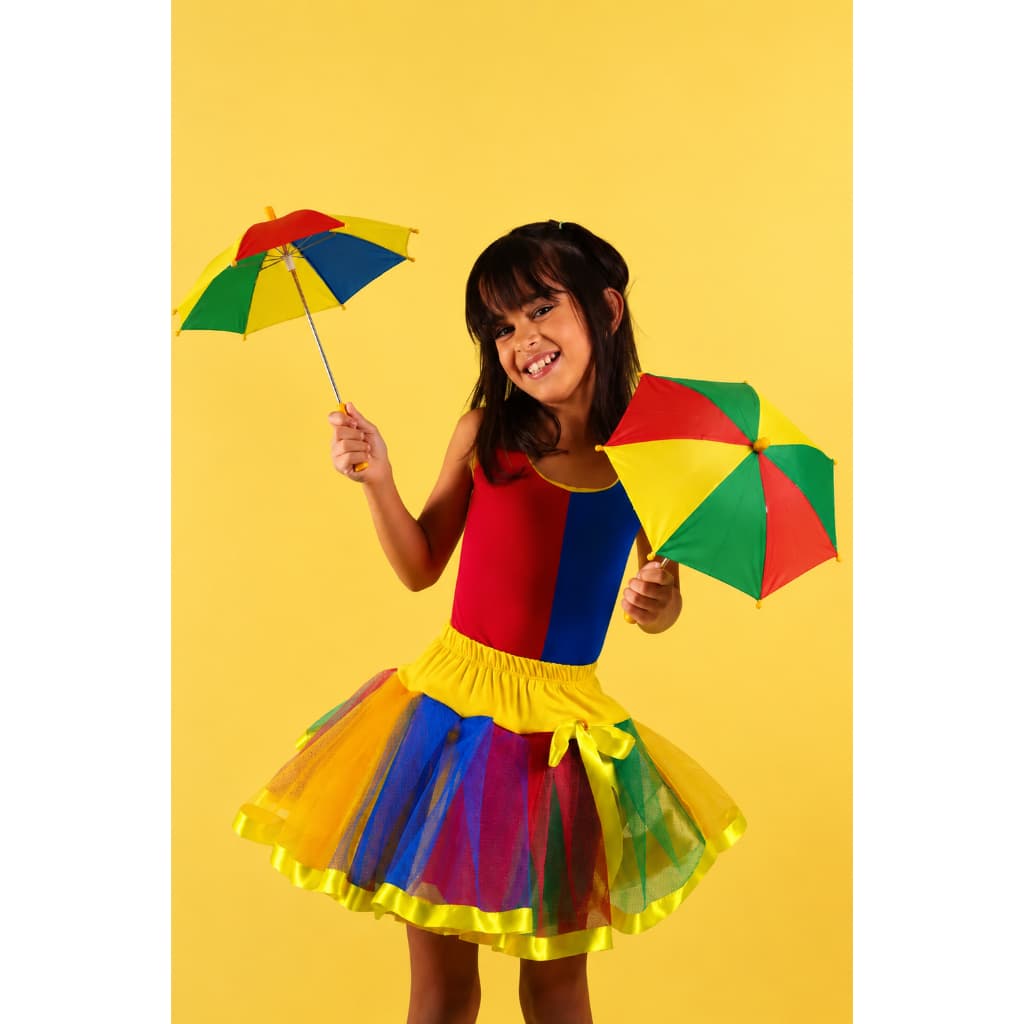 Conjunto Fantasia Infantil Folia Frevo Festa de Carnaval Colorido