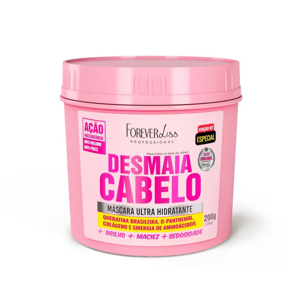 Máscara Forever Liss Desmaia Cabelo 200g Ultra Hidratante Antifrizz
