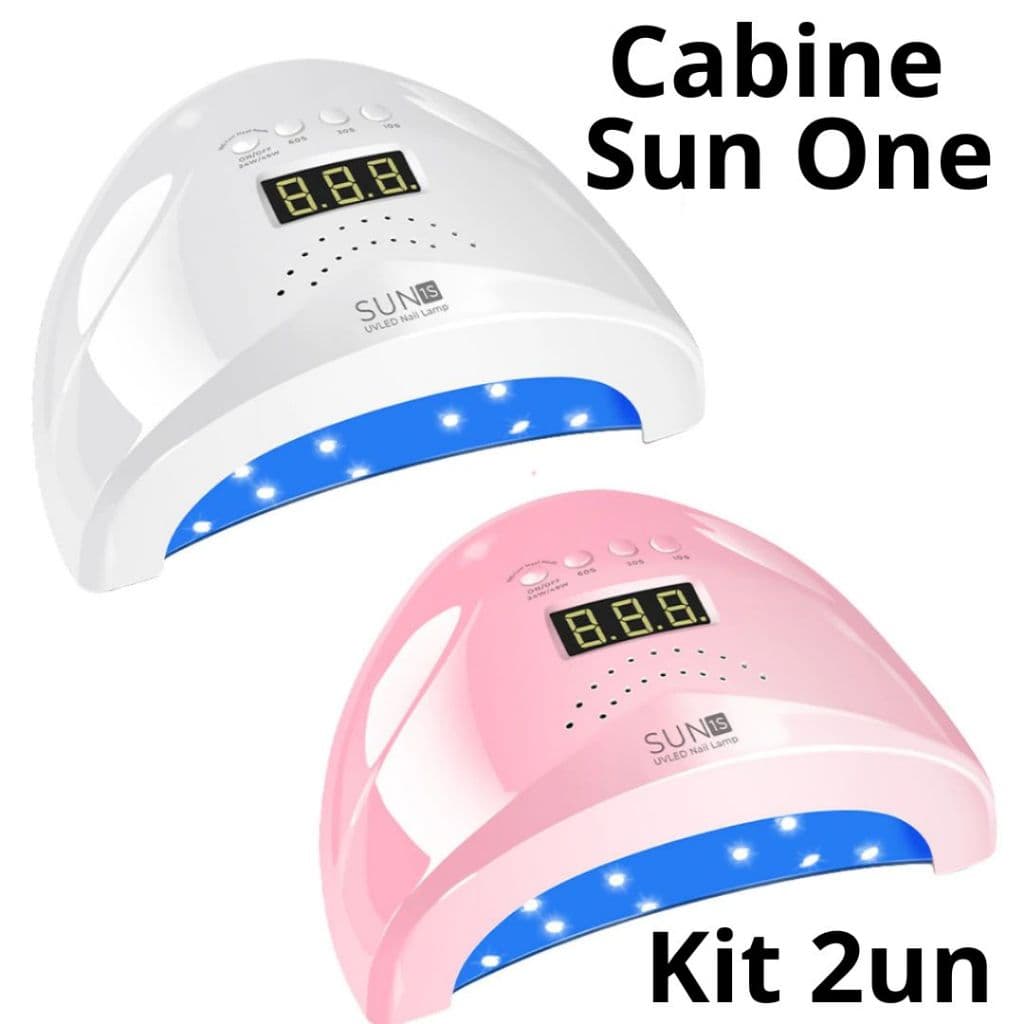 Cabine LED UV Sun One 48W Kit 2 un com Sensor Infravermelho Automático