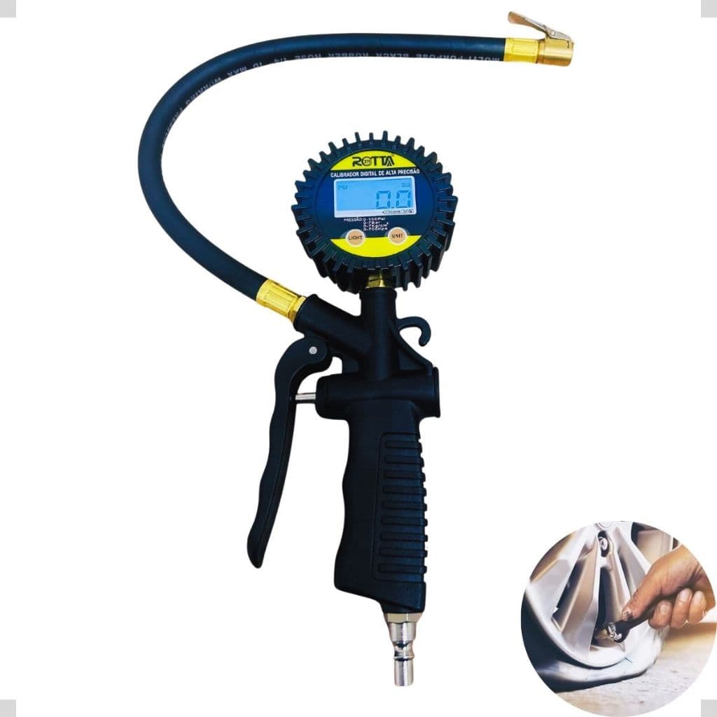 Calibrador De Pneus Profissional Digital 250lbs - Rotta376