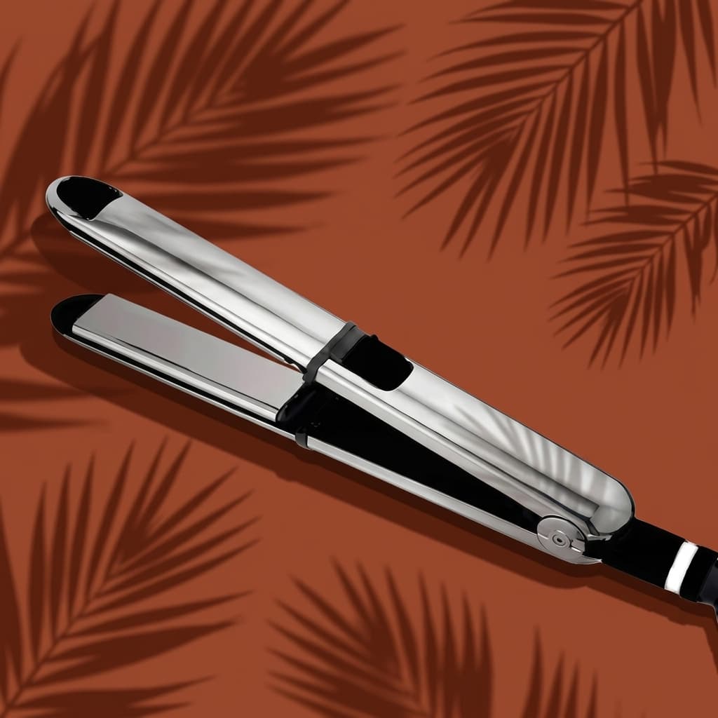 Chapinha Professional Alisadora E Modeladora Prancha Nano Titanium 3000 Cabelos Lisos Com Brilho Efeito Salão Bivolt