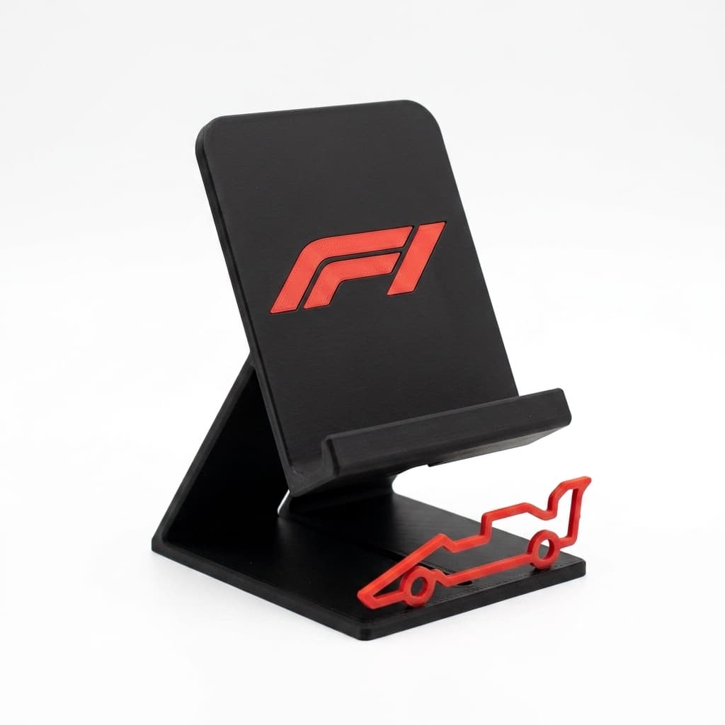 Suporte De Mesa Para Celular E Smartphone Fórmula 1 F1 Decoração Geek Escritório Organização Base De Mesa