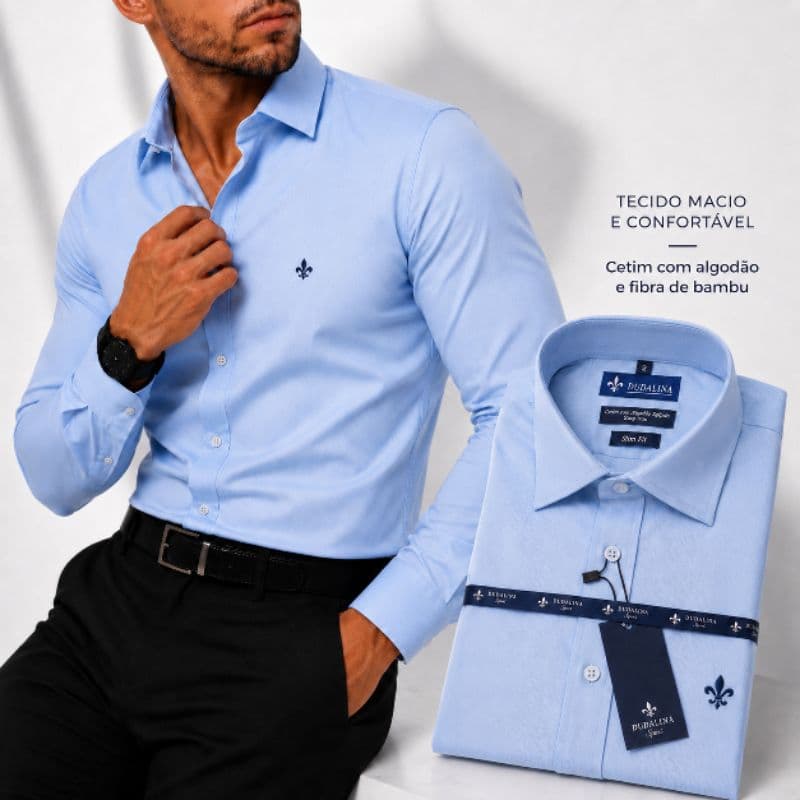Marca Famosa - Camisas - Outlet Camisa Social Manga Longa