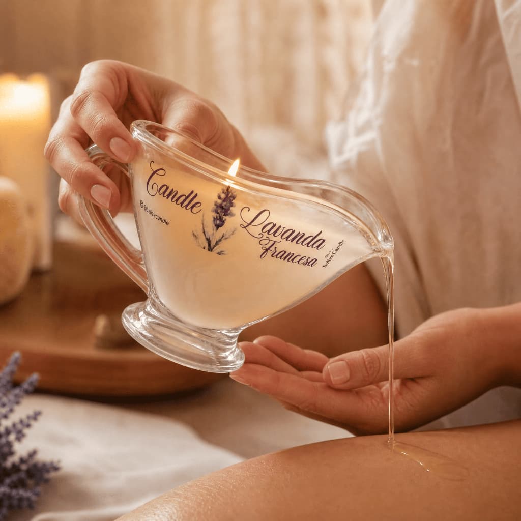 Vela de Massagem Terapêutica de Lavanda Francesa