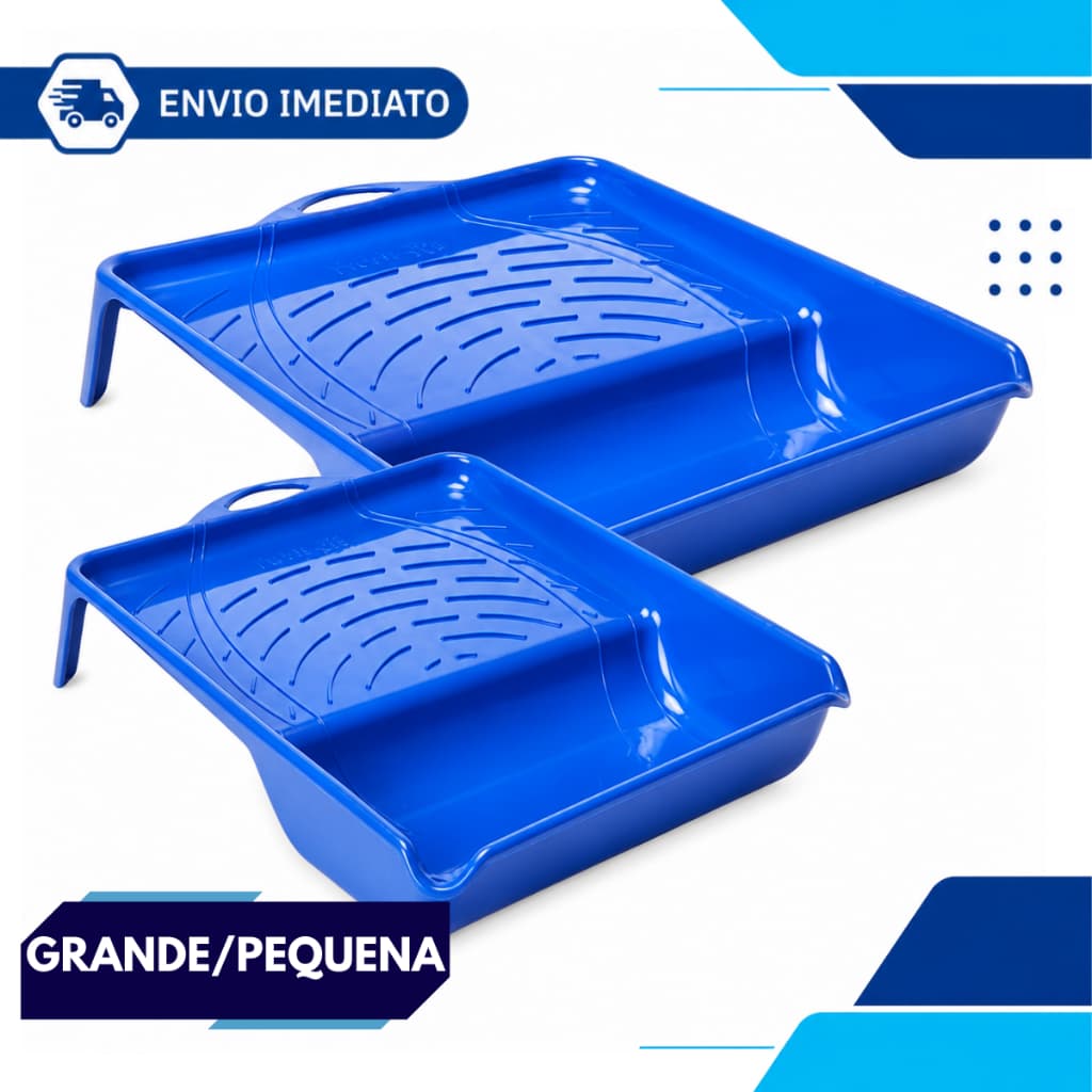 Bandeja para Pintura Tigre Azul – Grande ou Pequena para Obras, Reformas e Uso Profissional