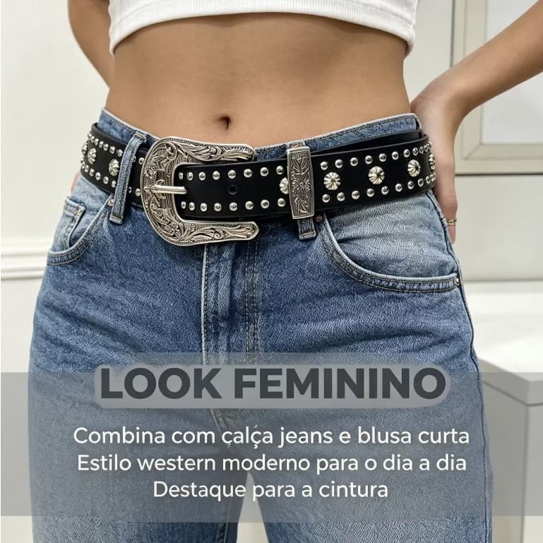 CINTO COUNTRY Lançamento do Cinto Punk Rock Lolita 2.5cm