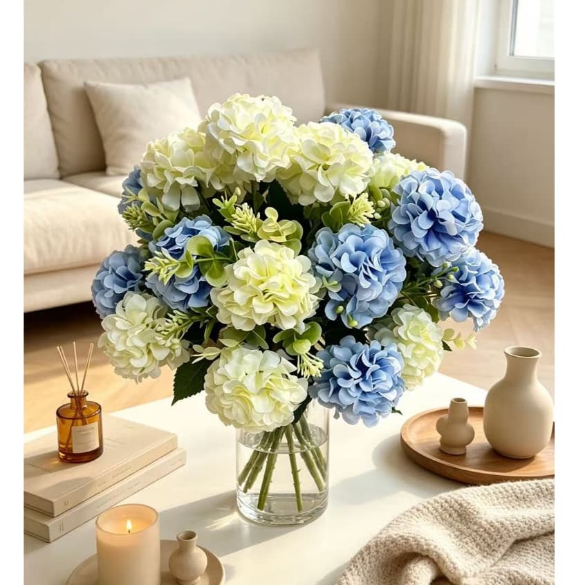 Buquê De Bola De Flor De Crisântemo De Hortênsia Artificial Para Decoração De Casamento RM-2613