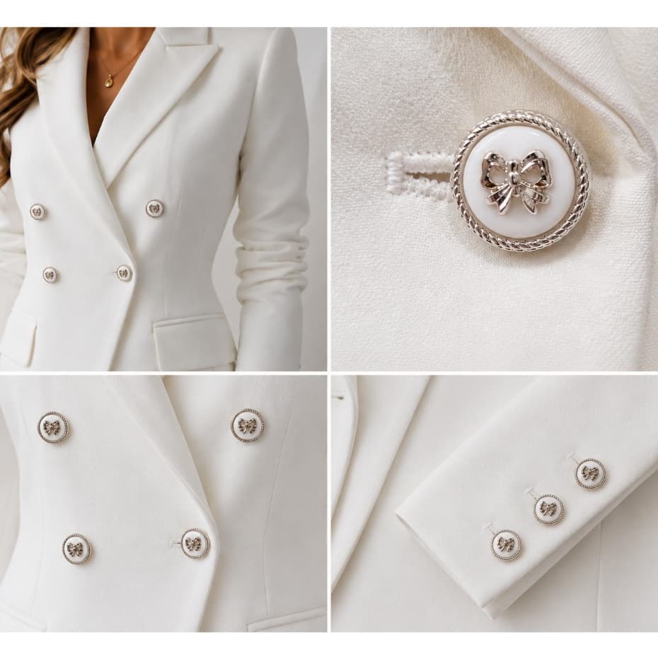 Kit Botões para Blazer Luxo Premium - Qualidade, Sofisticação, Durabilidade e Acabamento Impecável