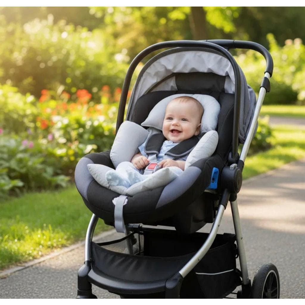 COLCHONETE ALMOFADA REDUTOR DE CORPO P/ BEBÊ CONFORTO E CARRINHO ACOLCHOADO 100% ALGODÃO