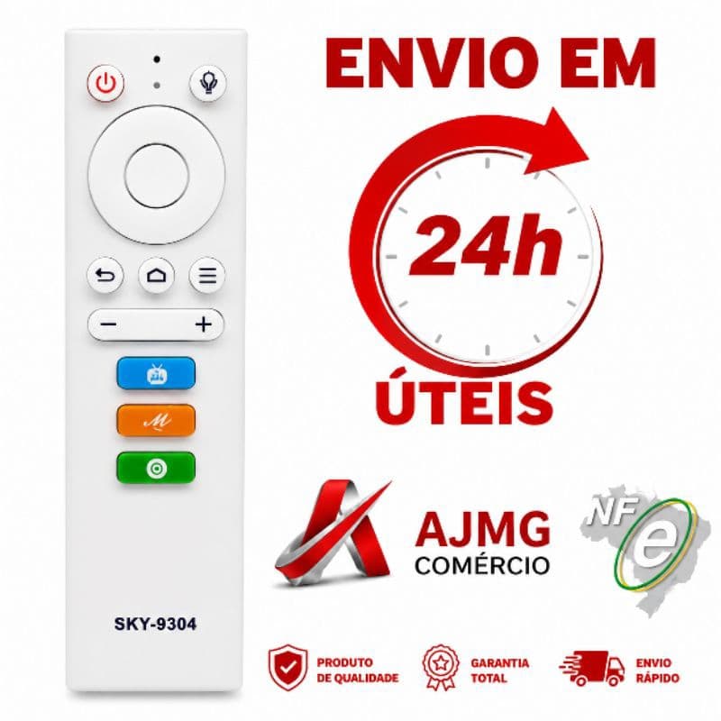Controle Remoto para TV CAST 4K modelo LE-7405 SKY-9304