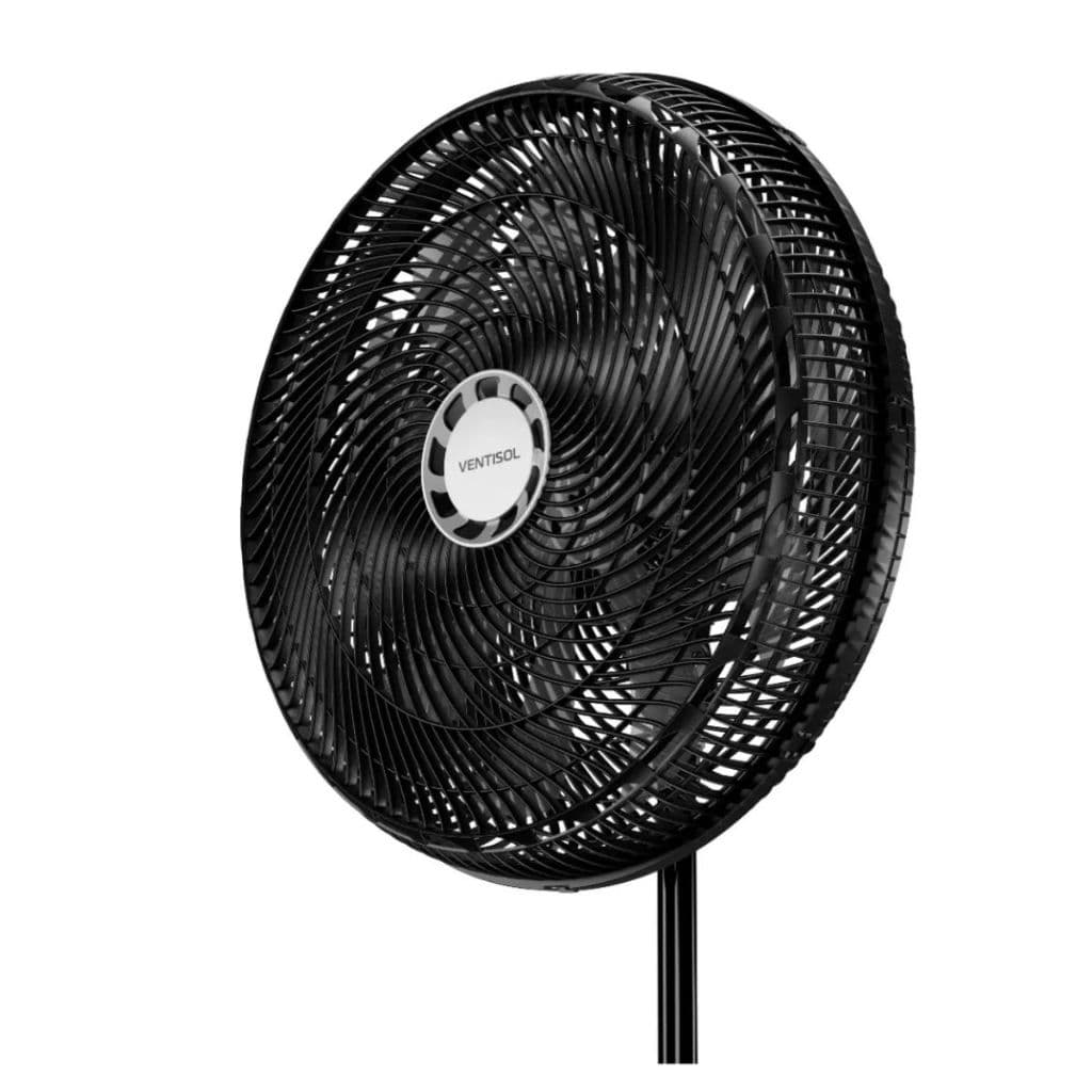 Ventilador de Coluna 50 Cm Turbo 10 Pás 150W Oscilante 3 Velocidades Preto 17595 220v
