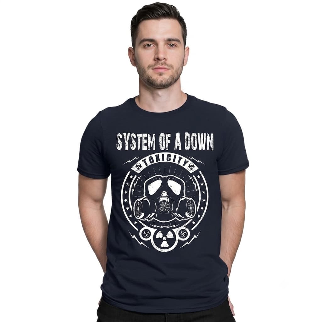 Camiseta Masculina Rock System Of A Down Punk Rock Metal Logo