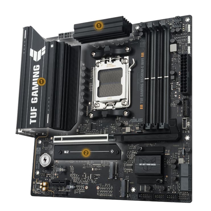 Asus Placa-Mãe TUF Gaming B650EM-E Wi-Fi AM5 DDR5 mATX