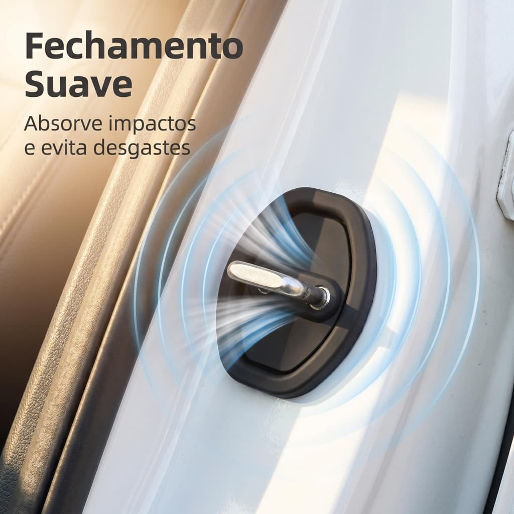 Redutor De Ruído Fechadura Porta Carro Resistente Água
