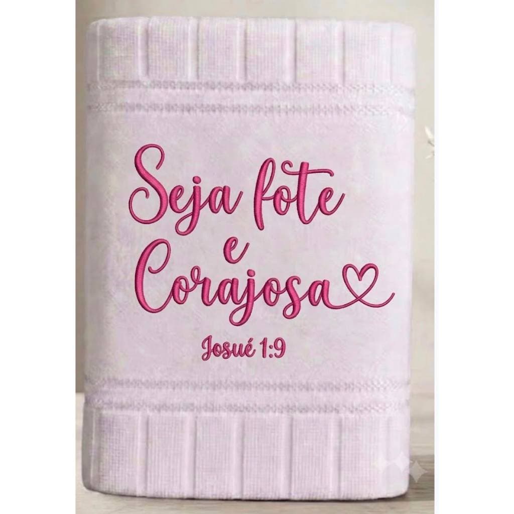 Toalha de Mão Bordado Personalizado Frase Crista, Gratidão a Deus