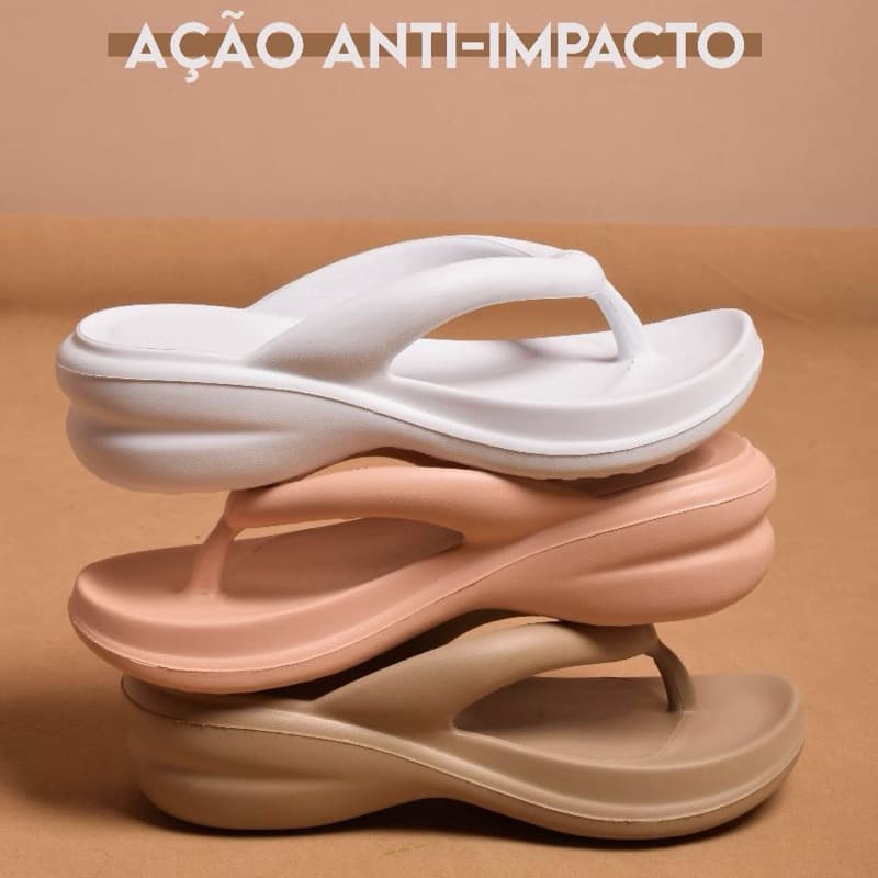 Chinelo Nuvem Ortopédico Feminino Original – Ultra Leve, Macio e Super Confortável