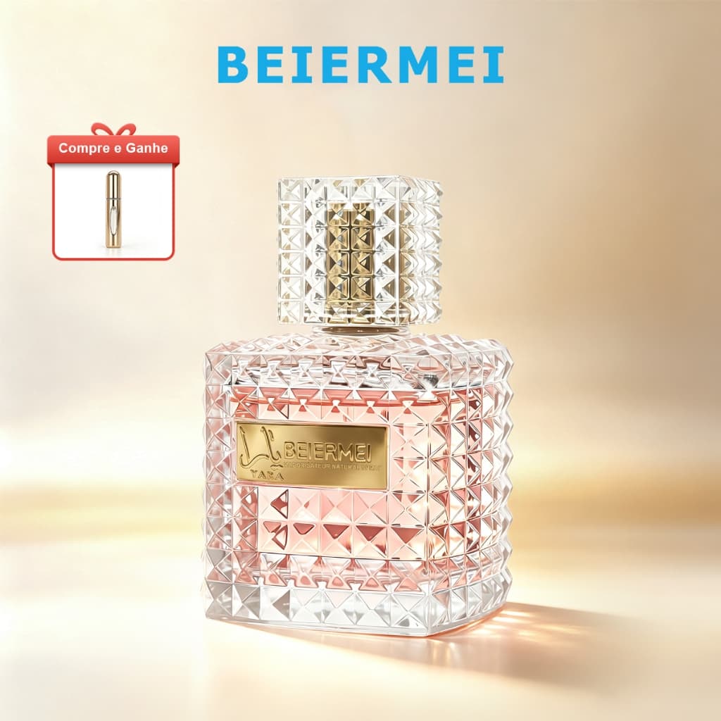 BEIERMEI Perfume Árabe Lattafa Yara Rosa Feminino 100ml Doce Sofisticado Longa Duração