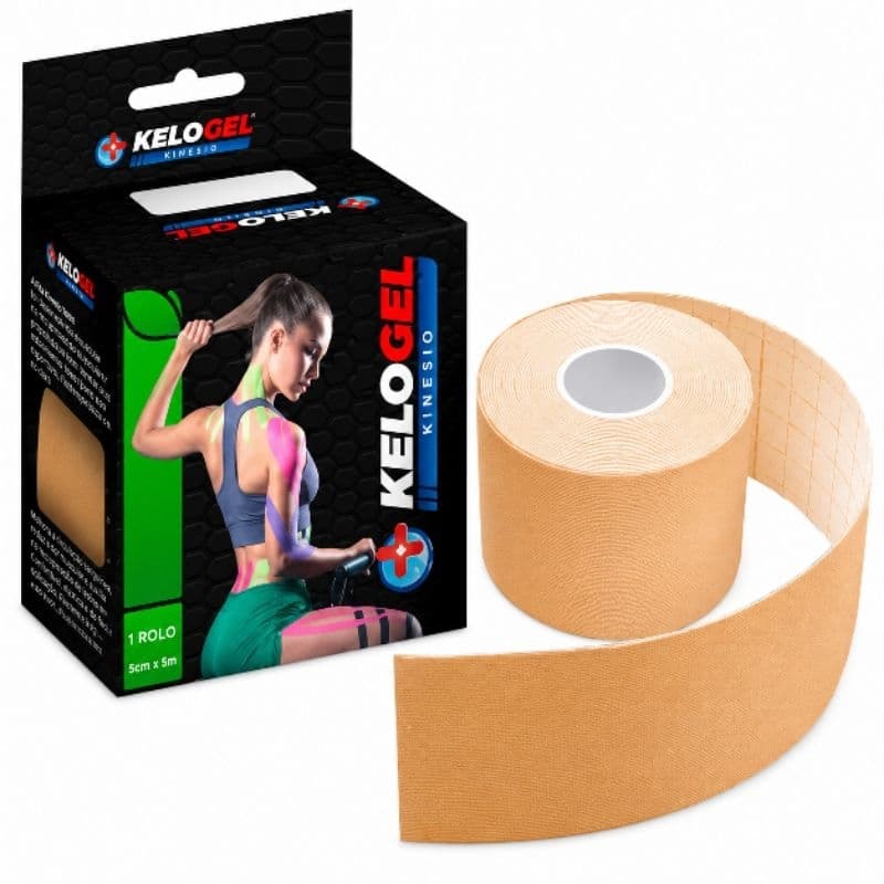 Bandagem Kelogel Kinesio 5cm x 5m recuperação muscular