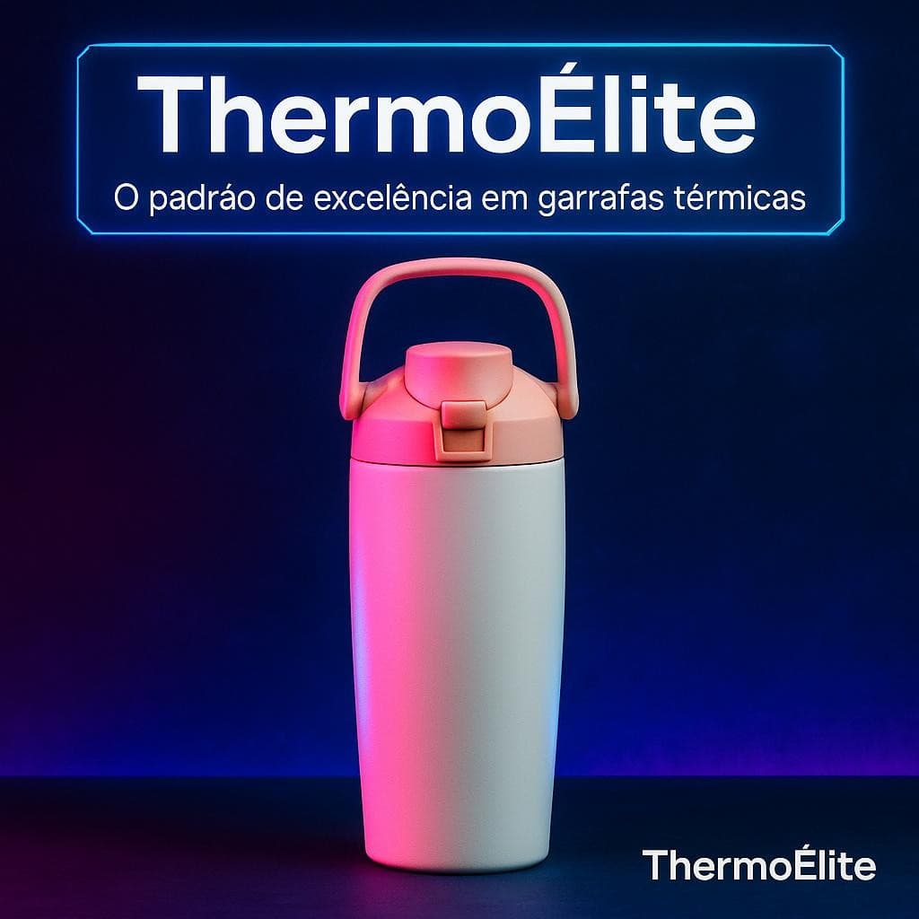 Garrafa Térmica 900ml Alça Portátil Manutenção Temperatura