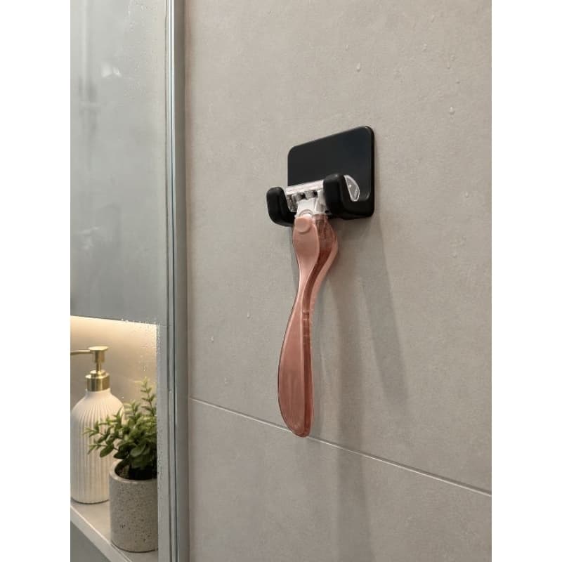 Suporte de Parede para Aparelho de Barbear – Organização e Praticidade para seu Banheiro