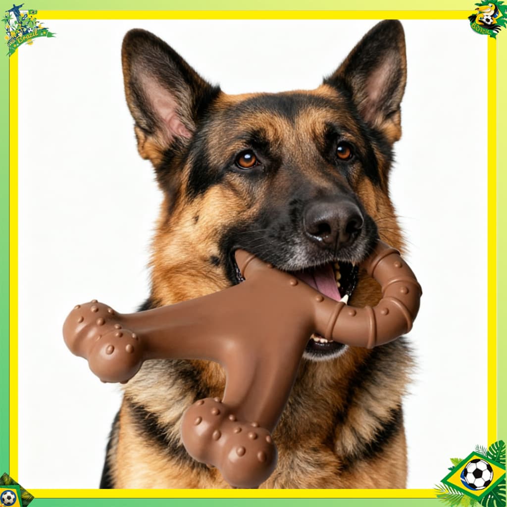 Brinquedo de Mastigar para Cachorro - Limpeza Dental, Moagem Natural e Treinamento Inteligente