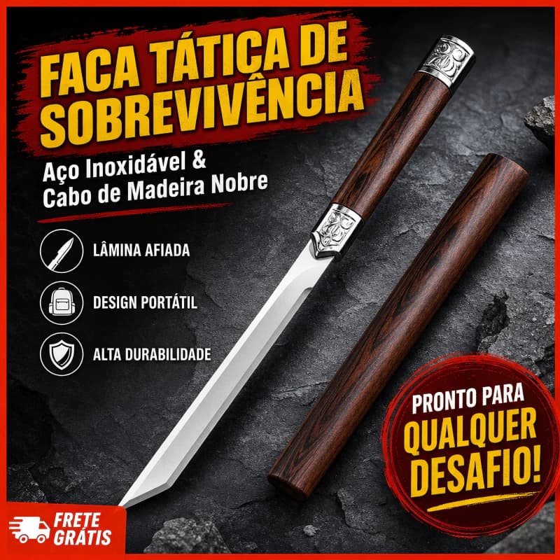 Faca Multifuncional de Corte de Carne e Descaso em Aço Inoxidável Portátil - Perfeita para Frutas, Cozinha e Acampamento