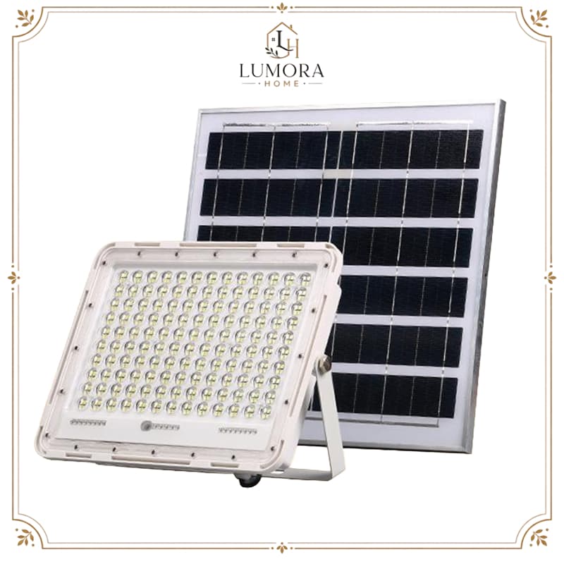 LUMORA HOME 15000W Refletor Led Solar luminária solar Holofote IP69 Prova Luz solar do sensor externo