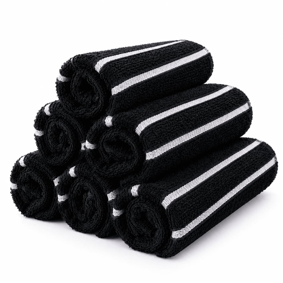 Kit 12 Toalhas De Rosto Para Salão - 100% Algodão - Promoção