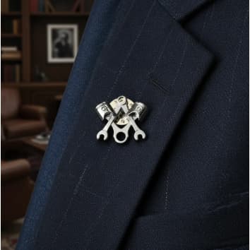 Pin/broche Maçônico Esquadro E Compasso Com Pistão