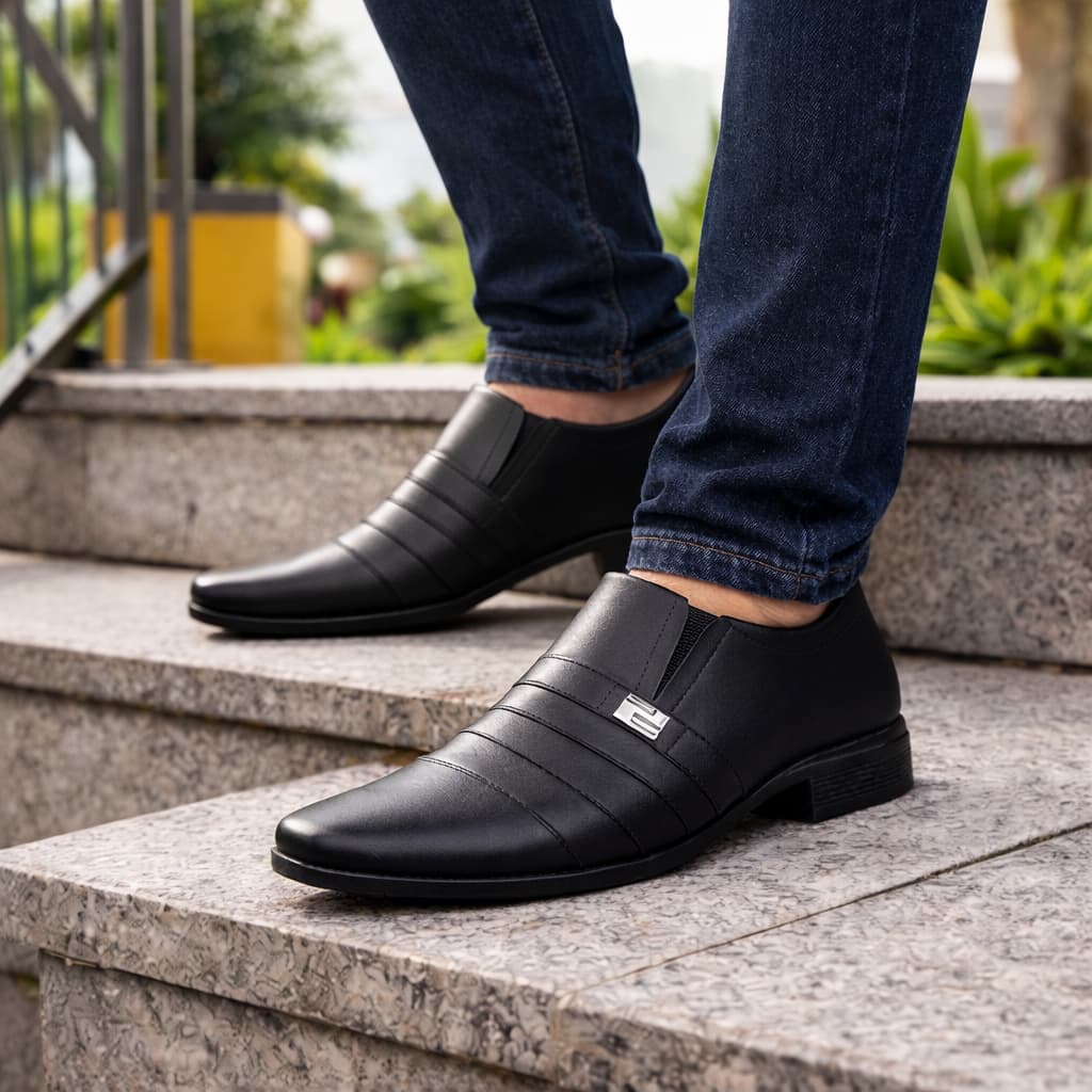 Sapato Social Masculino Oxford Elegante Fino Clássico Leve Confortável Casual Sapato Masculino Para Trabalho Casamento