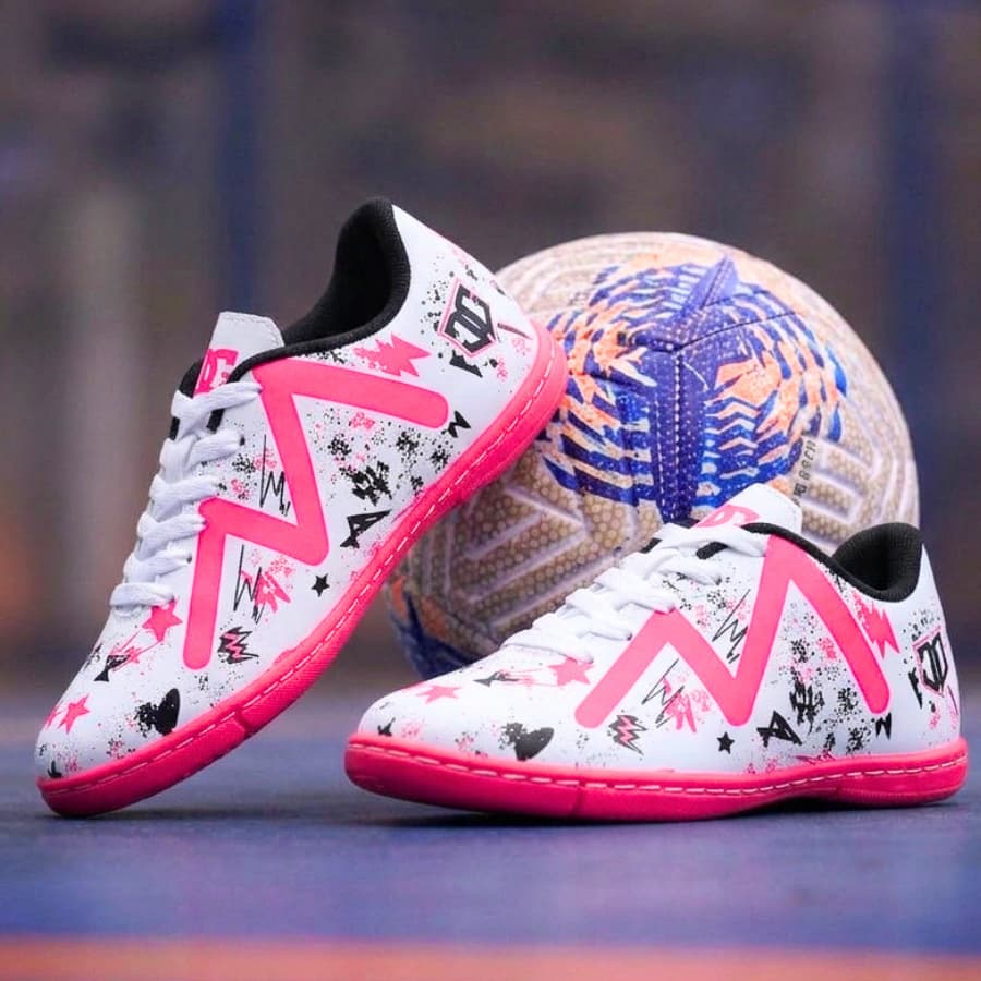 Chuteira Infantil Futsal Feminino Masculino Tênis Infantil Menina Menino Quadra Salão Costurada