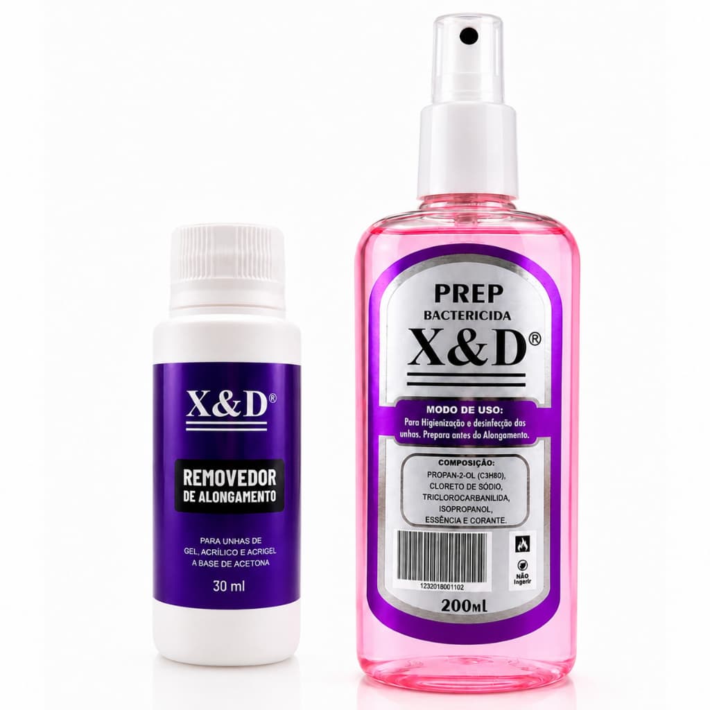 Kit Prep + Monomer Removedor de Unhas Alongamento de Unha em Gel Polygel e Acrílica