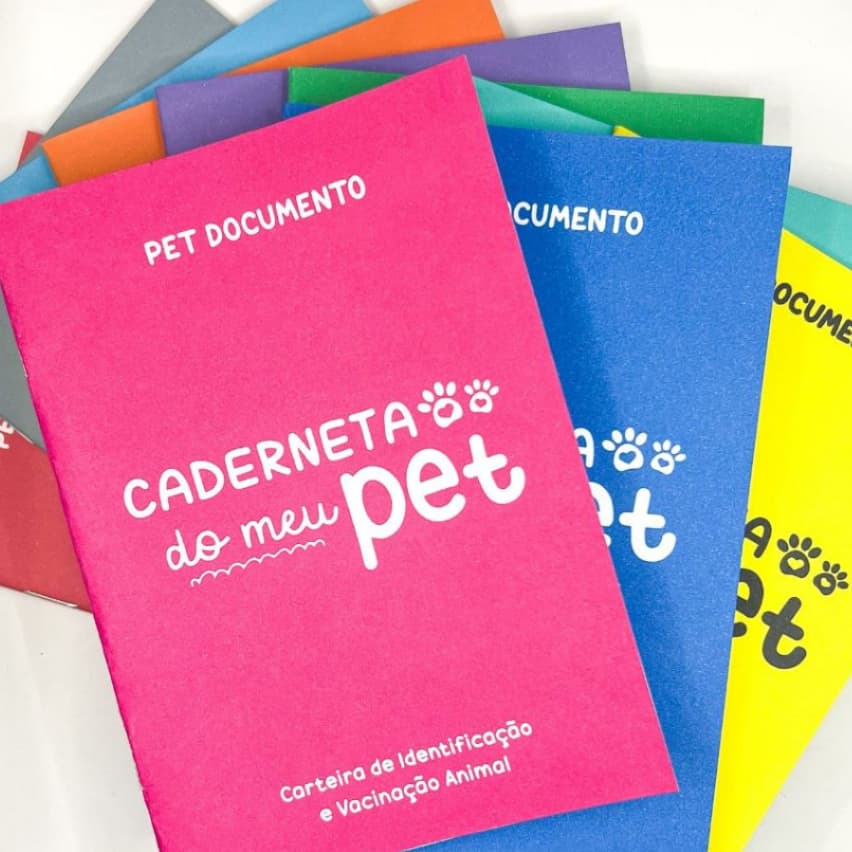 KIT com 25 Carteiras de Vacinação e Identidade PET DOCUMENTO