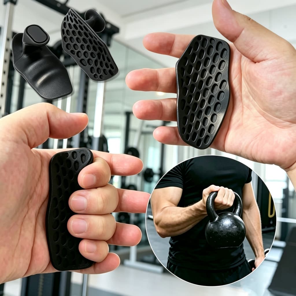 Luva De Academia Grip Protetor Mão Musculação Barras Halteres Cross Fit Antiderrapante com Caixa