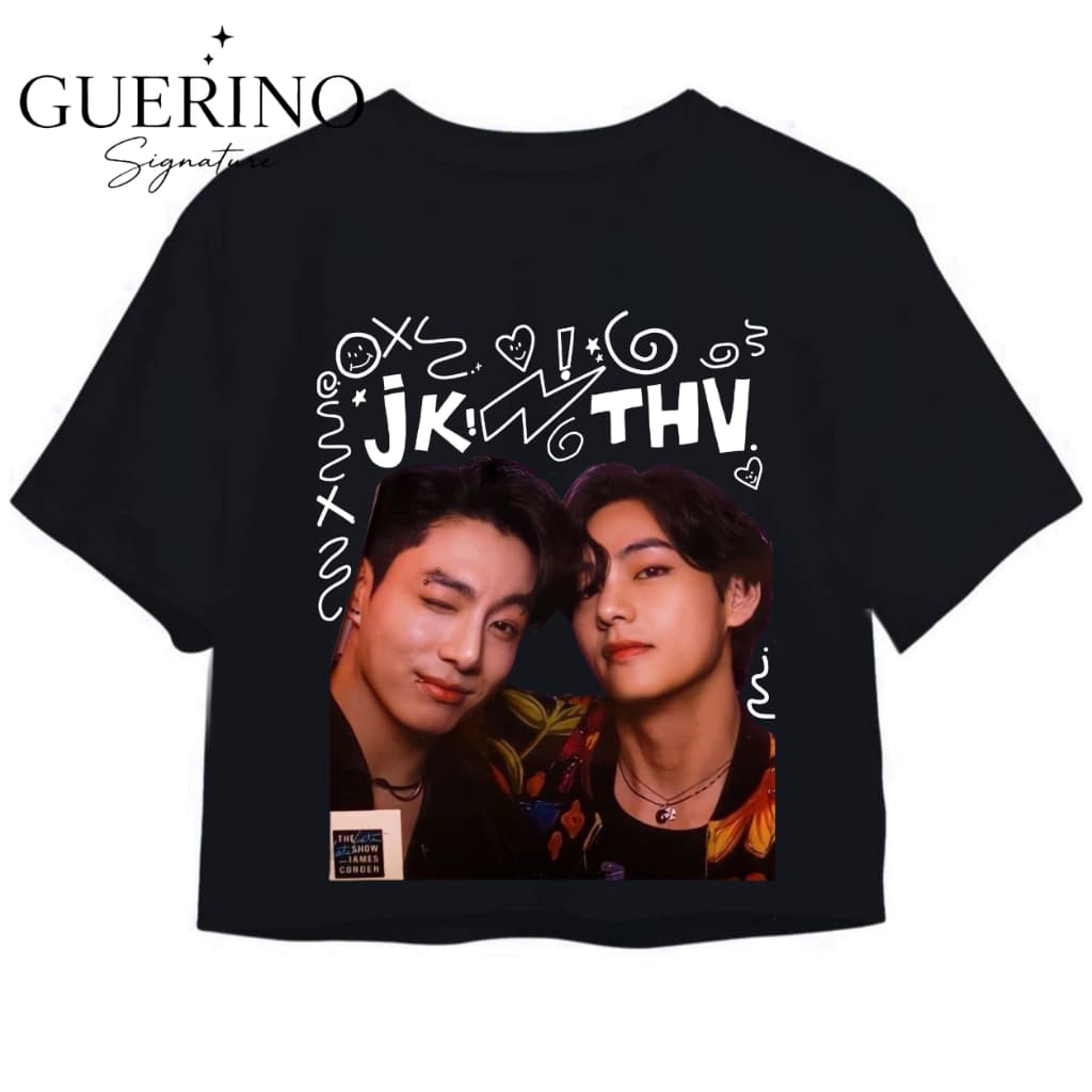 Cropped Taekook Taehyung Jungkook Malha Premium Estilo K-pop