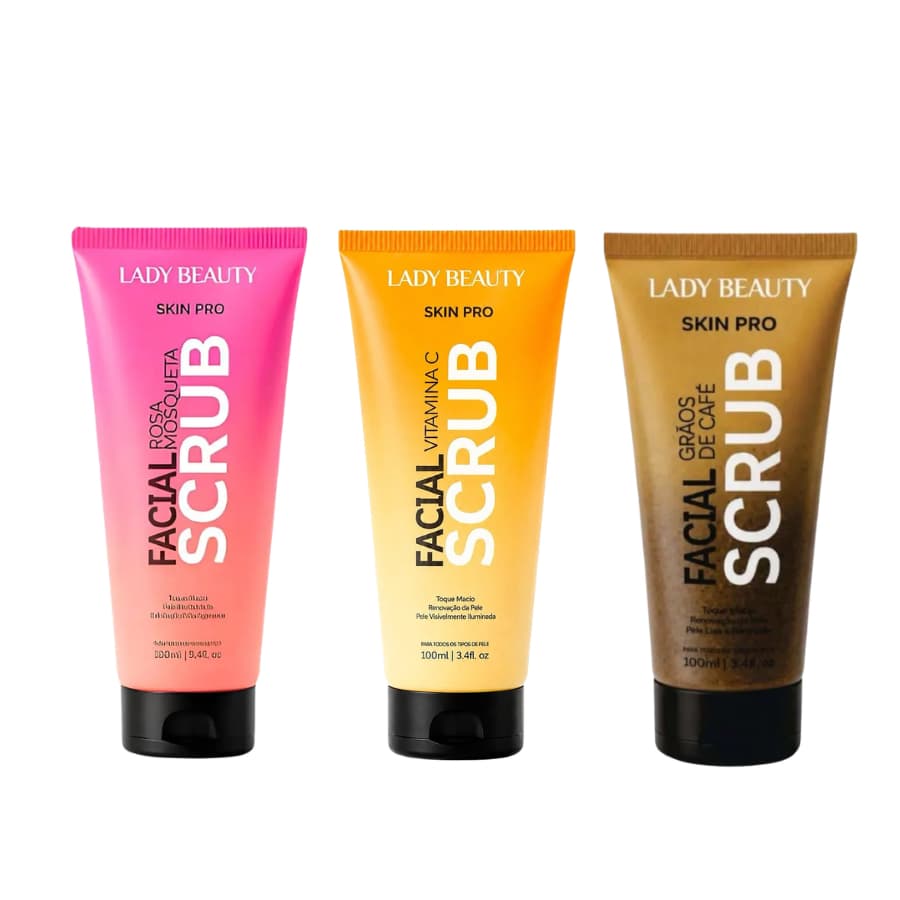 Esfoliante Facial Scrub Skin Pro Lady Beauty 100ml