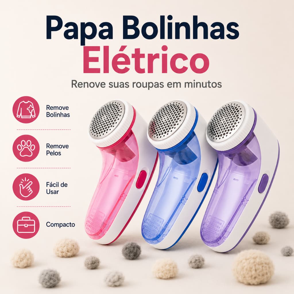 Papa Bolinhas Elétrico a Pilhas Removedor de Pelos Fiapos para Roupas Sofás Cobertores