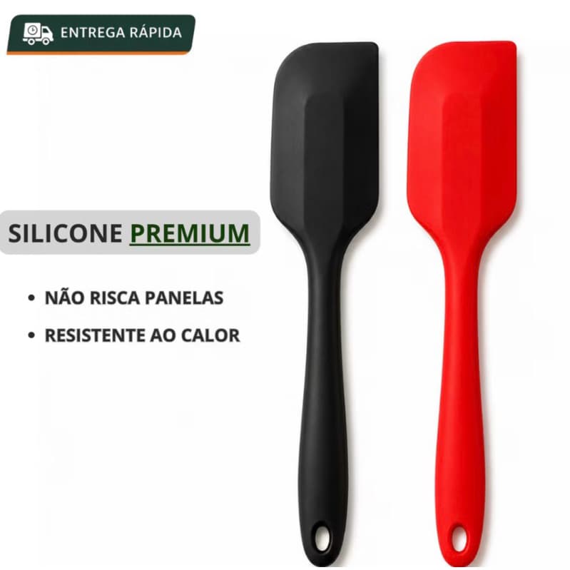1/2/5 Espátula De Silicone Vermelho/Preto Grande Durável| Linha premium dequalidade l Artigos De Cozinha Promoção