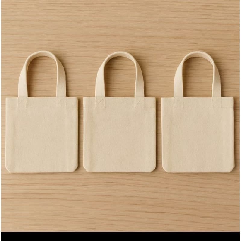 Mini sacolinha de algodão cru para lembrancinha