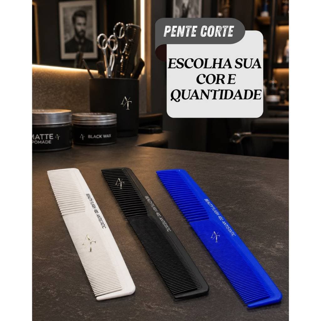 Pente de Corte 400 Atiestático Profissional Barbearia Salão Penteado