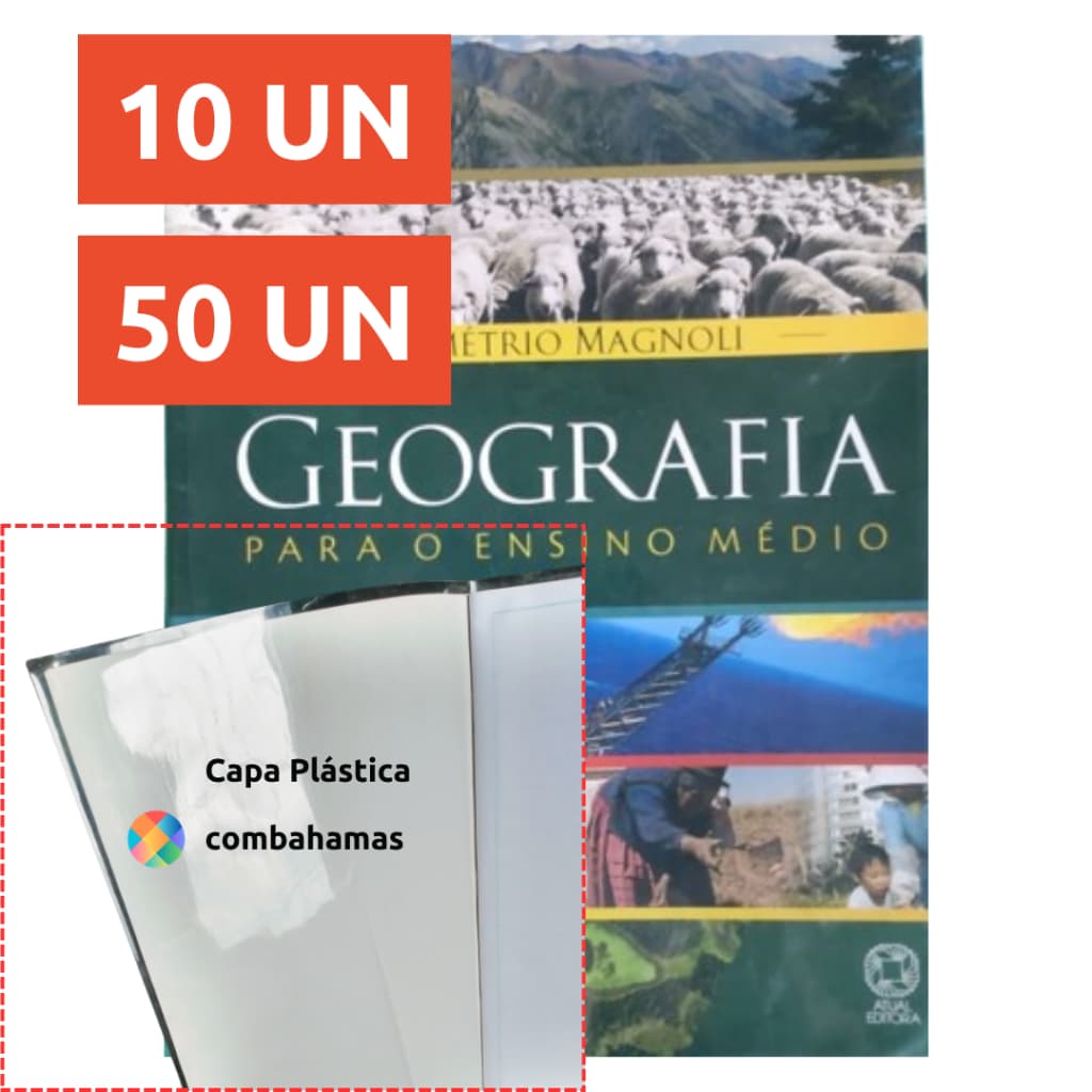 CAPA PRONTA PARA LIVRO DIDÁTICO 28 X 42,5 CM, ATÉ 596 FLS, COMBAHAMAS