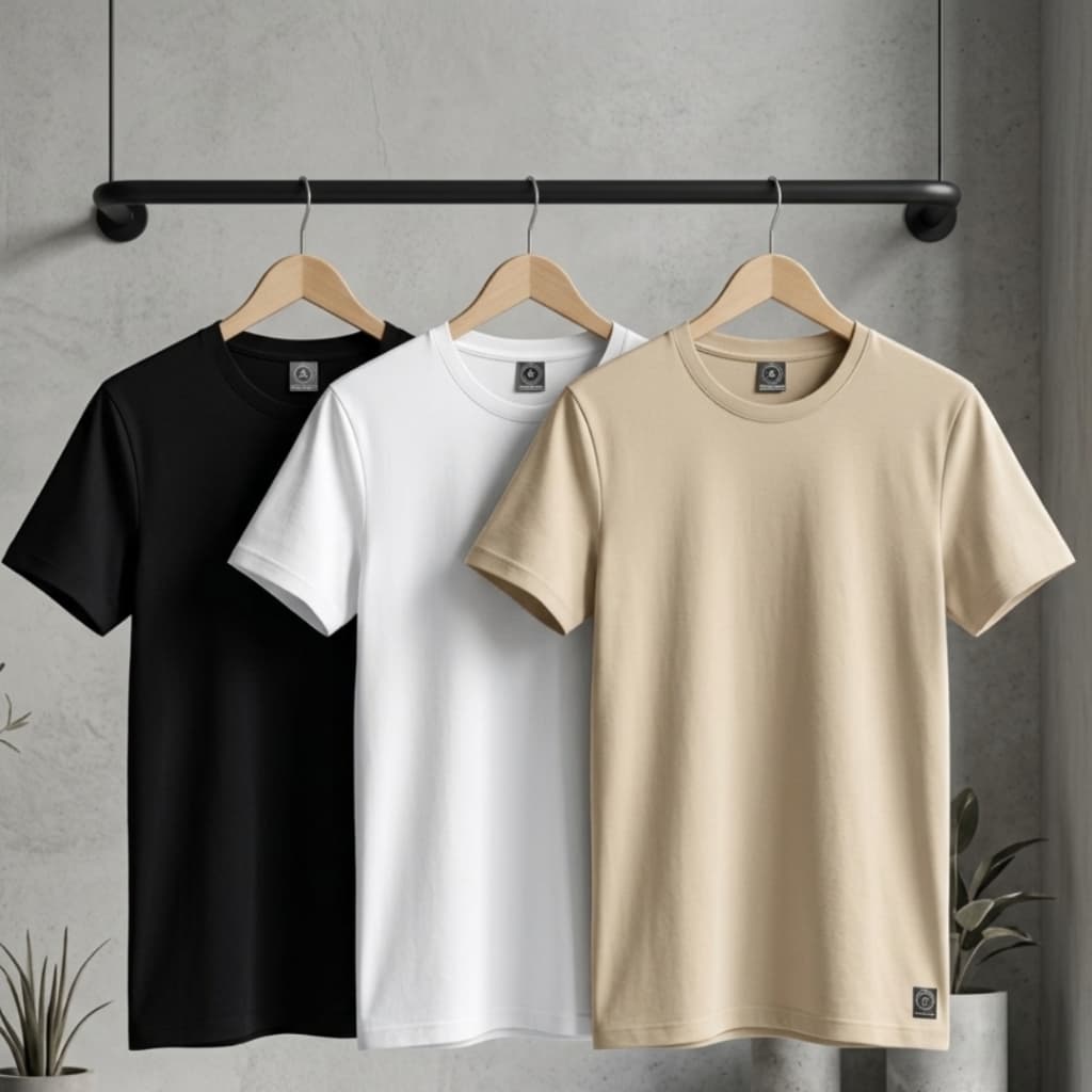 Kit 3 camisetas algodão premium dia a dia gola redonda unissex envio imediato