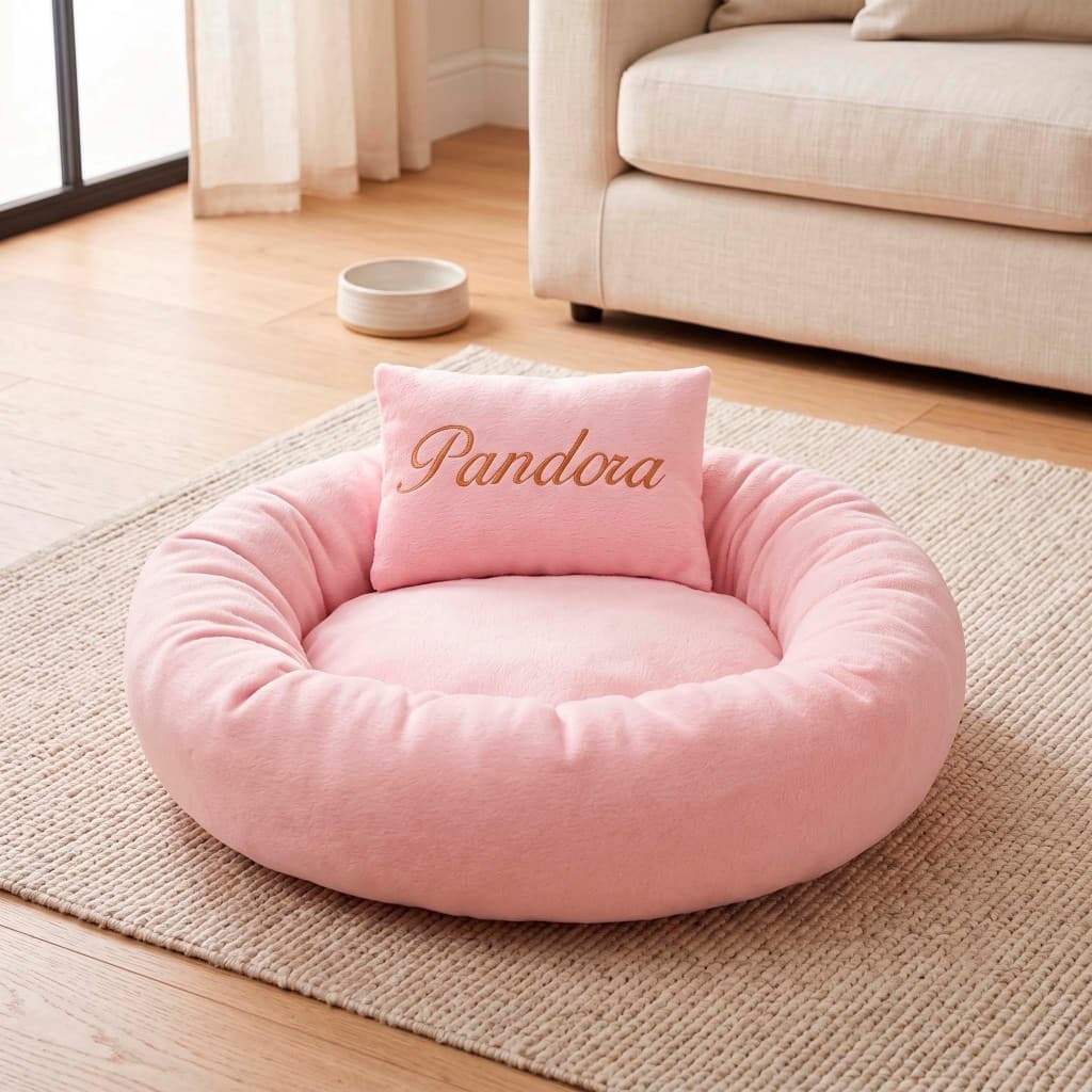 Cama Para Pet Caminha com Travesseiro Personalizável Com o Nome