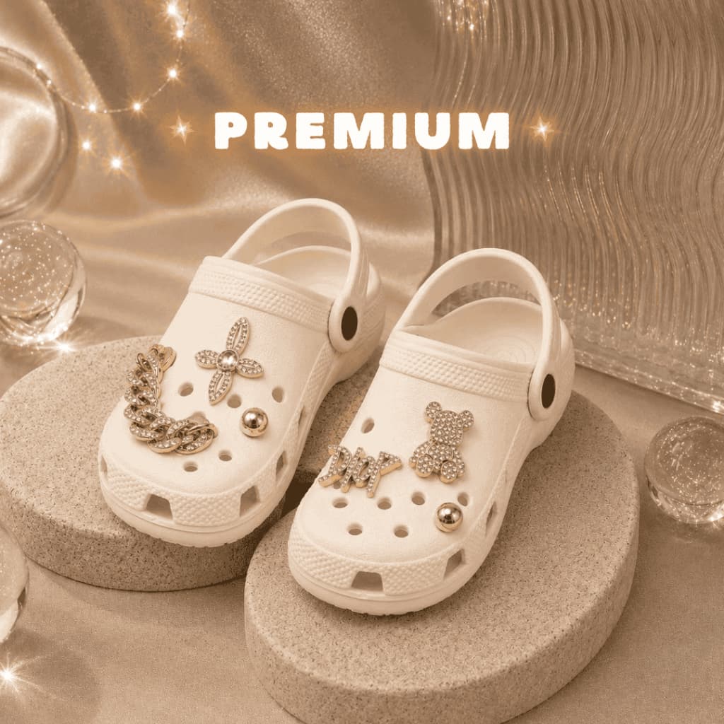 Sandália Infantil Babuche Luxo Com Enfeites Premium Confortável