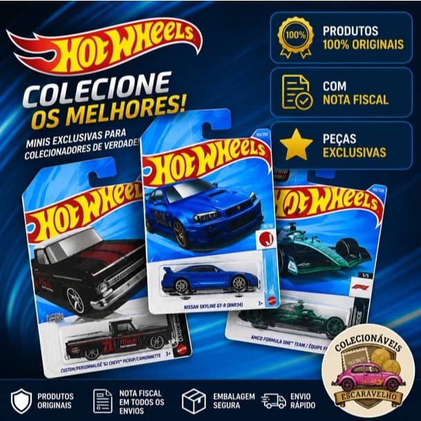 Carrinho Hot Wheels Original Mattel 1:64 À Escolha Novo Lacrado Colecionável